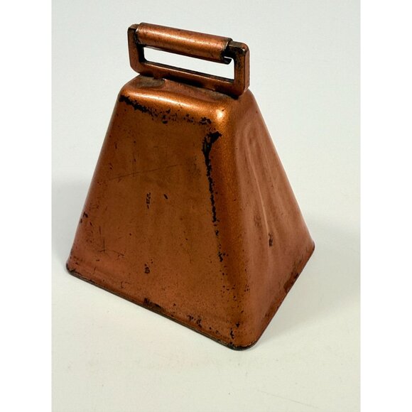 Cowbell Bevin Bell Copper Cowbell With Handle East Hampton CT | Vintage cow bell - Picture 9 of 14